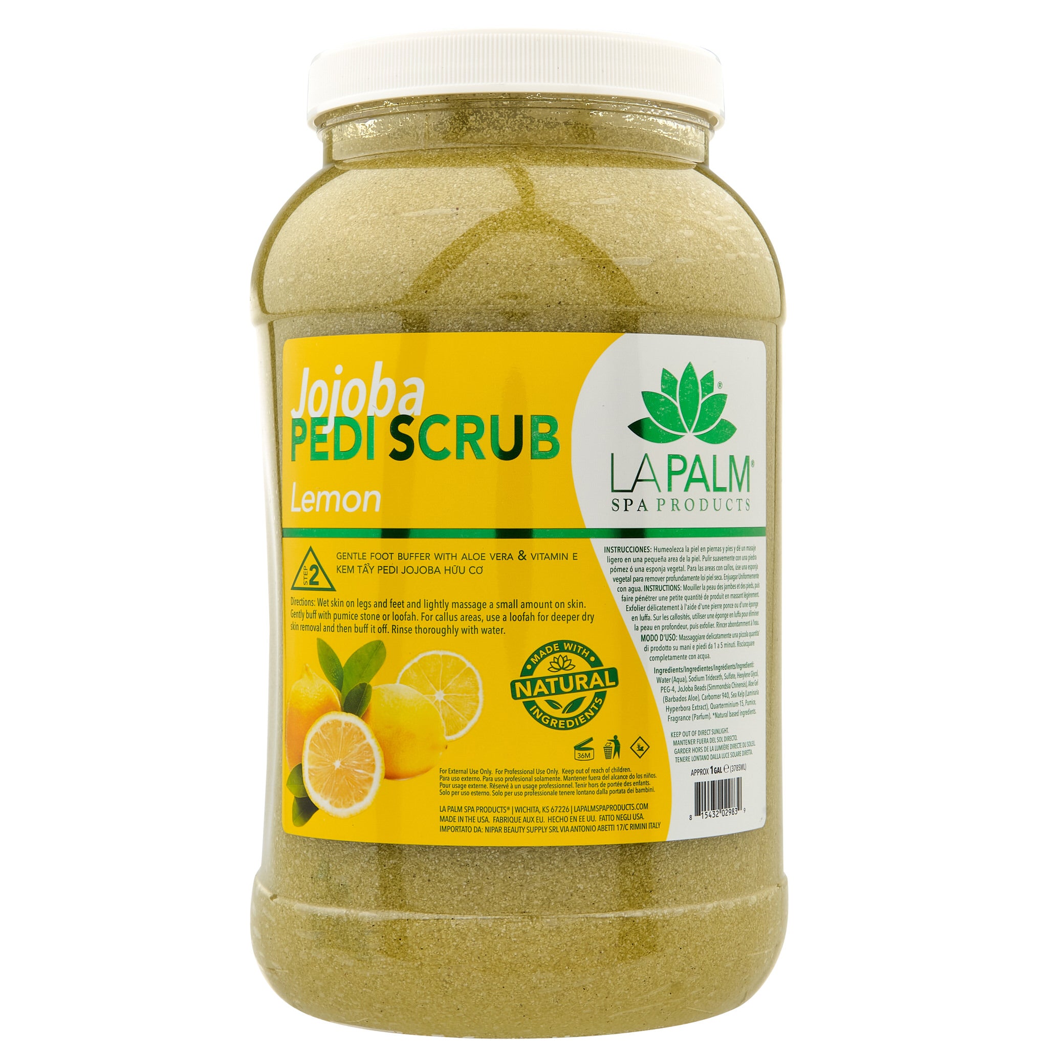 La Palm - Jojoba Pedi-Gel Scrub | Lemon - Gallon