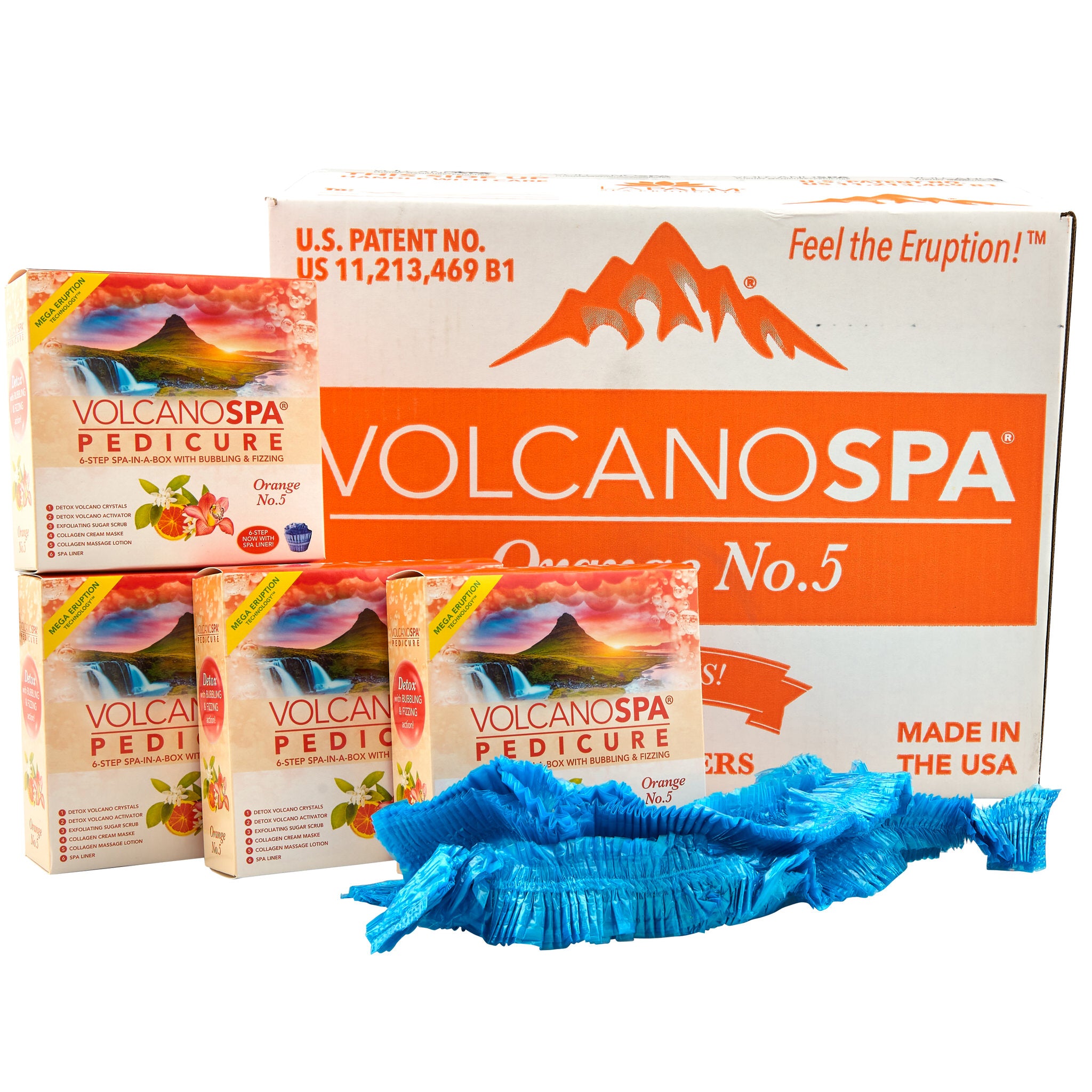 La Palm - Volcano Spa Pedicure Kit | Orange No. 5 - 6 step