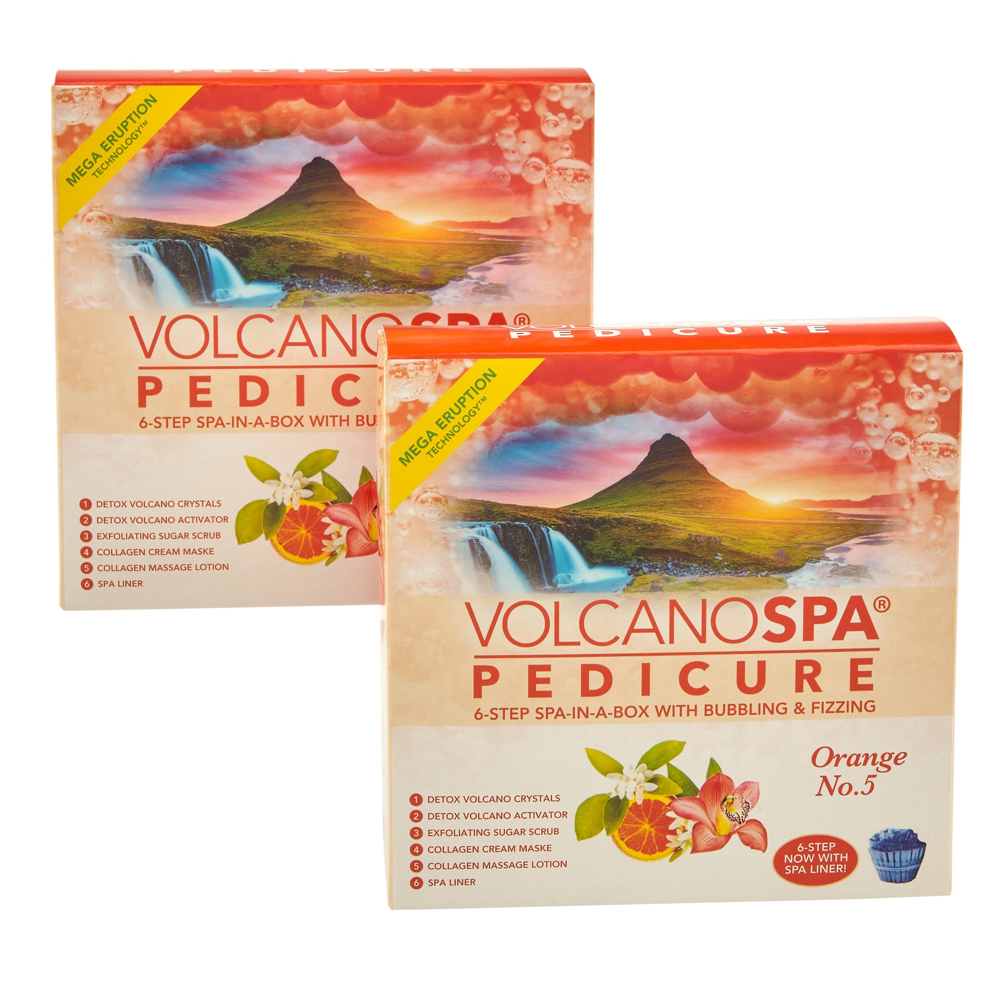 La Palm - Volcano Spa Pedicure Kit | Orange No. 5 - 6 step
