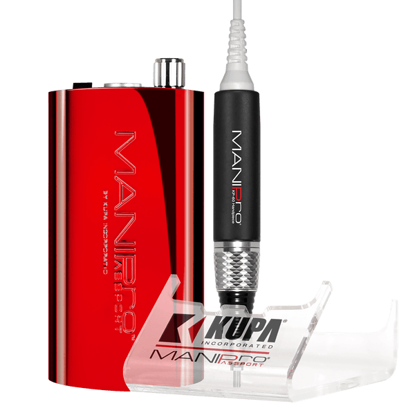 Kupa ManiPro Passport Nail Drill - Professional Electric Nail File | KP-60 - Candy Apple Red