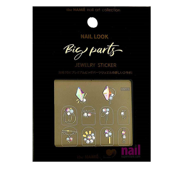 Japanese 3D Nail Art Jewelry Stickers | Pack # JN007 - Each