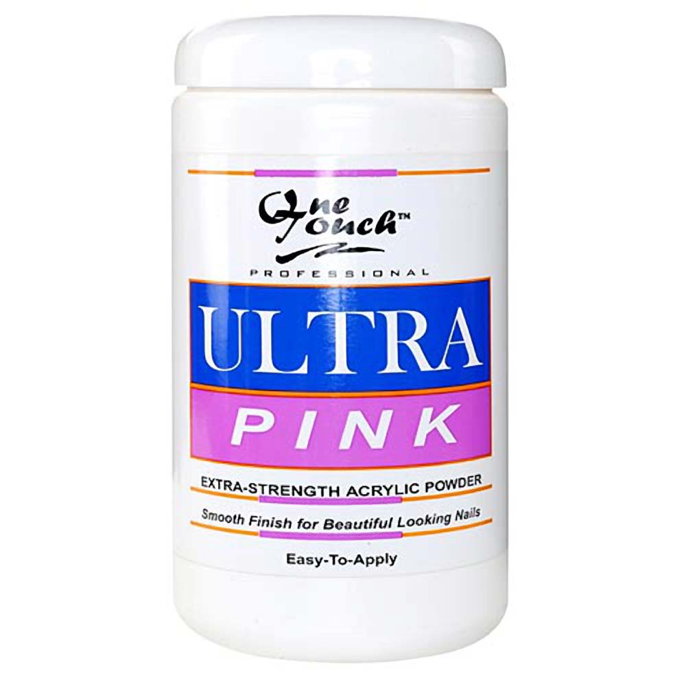 OneTouch Acrylic Nail Powder | Superior Strength - Amazing Retention - Translucent Pink - 24 oz