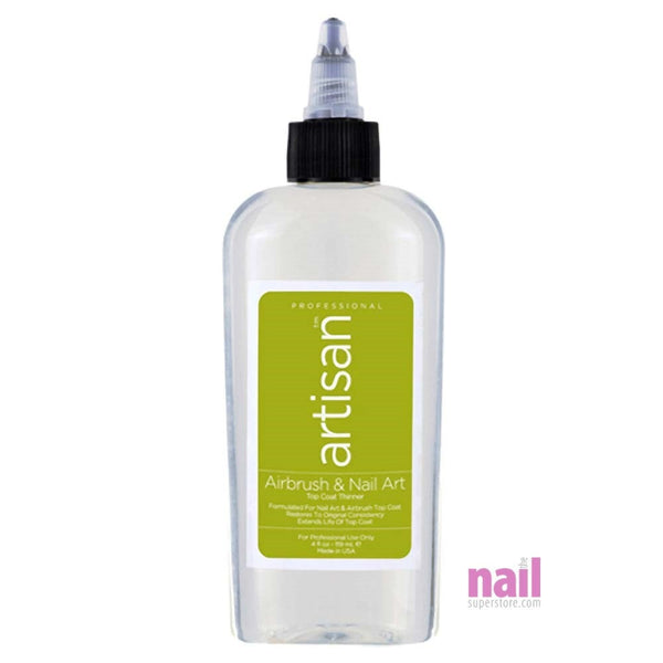 Artisan Airbrush & Nail Art Top Coat Thinner | Quickly Thin Out - Restore - 4 oz