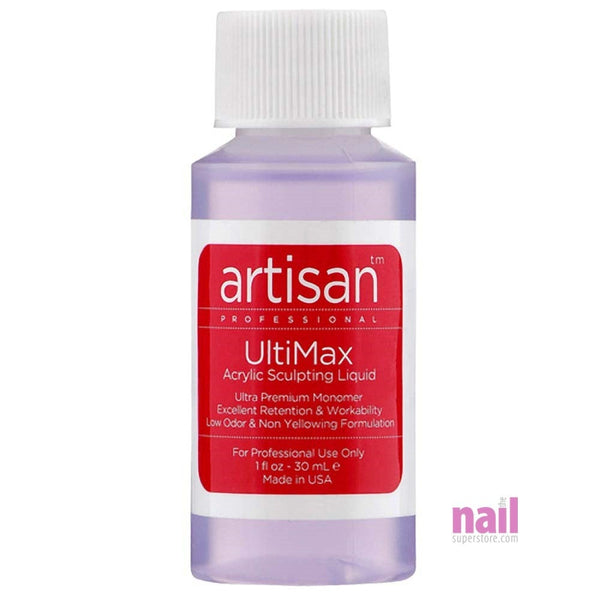 Artisan UltiMax Acrylic Nail Liquid | Low Odor - No MMA - 1 oz