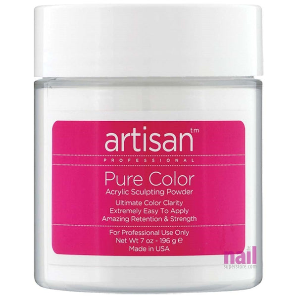 Artisan Acrylic Nail Powder | Premium White Color - Superior Color Clarity - 7 oz