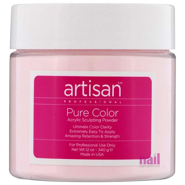 Artisan Acrylic Nail Powder | Brilliant Pink Color - Virtually No Bubble - 12 oz