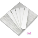 Professional Nail File 50 ct | Jumbo Size - Snow White - 80/80 Grit - Pack 410066 - The Nail Superstore