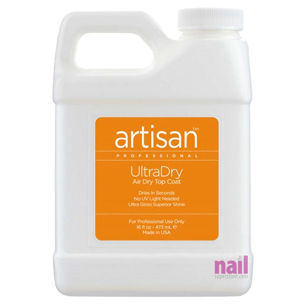 Artisan UltraDry Air Dry Top Coat | Dries Super Fast & Non Yellowing - 16 oz
