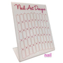 Nail Art Design Display | Clear Acrylic - Display 50 Designs - Each 520128 - The Nail Superstore