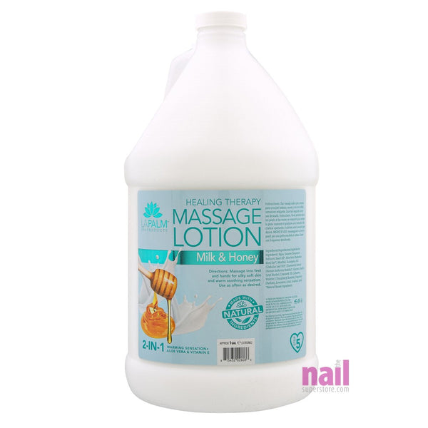 La Palm - Healing Therapy Body & Massage Lotion | Milk & Honey - Gallon