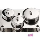Stainless Steel Dappen Dish 3-pcs | Maintains Professional Appearance - Set 610128 - The Nail Superstore