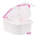 2-in-1 Manicure & Quick Soak-Off Bowl | Soft Pink Color - Each 610172 - The Nail Superstore