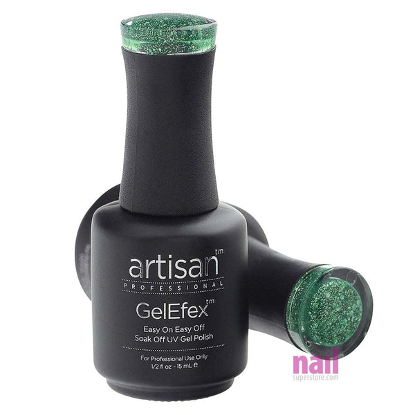 Artisan GelEfex Gel Nail Polish | Advanced Formula - Lustrous Emerald - 0.5 oz