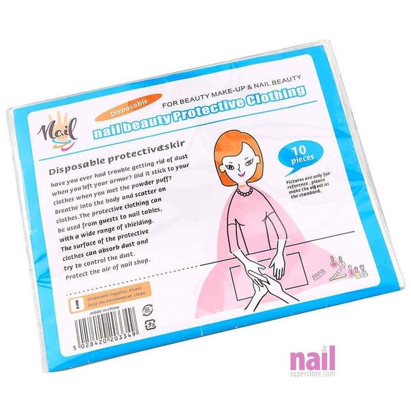 Disposable Protective Gown | Protects Client & Nail Technician - Pack of 10