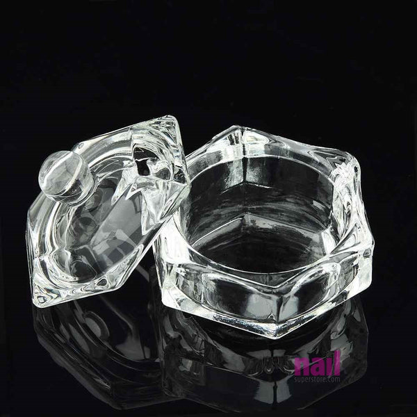 Hexagon Crystal Glass Dappen Dish Container | Size 1 oz - Each