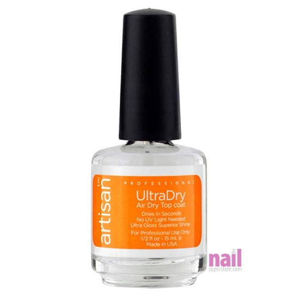 Artisan UltraDry Air Dry Top Coat | Chip Resistant - Non Yellowing - 0.5 oz