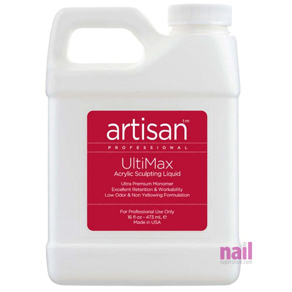 Artisan UltiMax Acrylic Nail Liquid | Self Level - Fast Setting - 16 oz