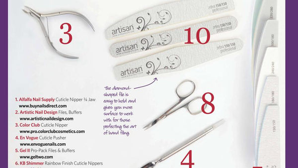 NAILS Magazine Features Our Best-Selling Nail Files!