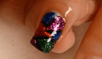 Gel Nail Ideas: Mosaic Art