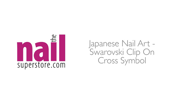 Japanese Nail Art - Swarovski Clip On Cross Symbol