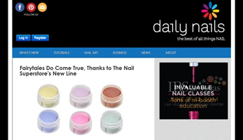 Daily Nails Features Our New Color Acrylic Powders!