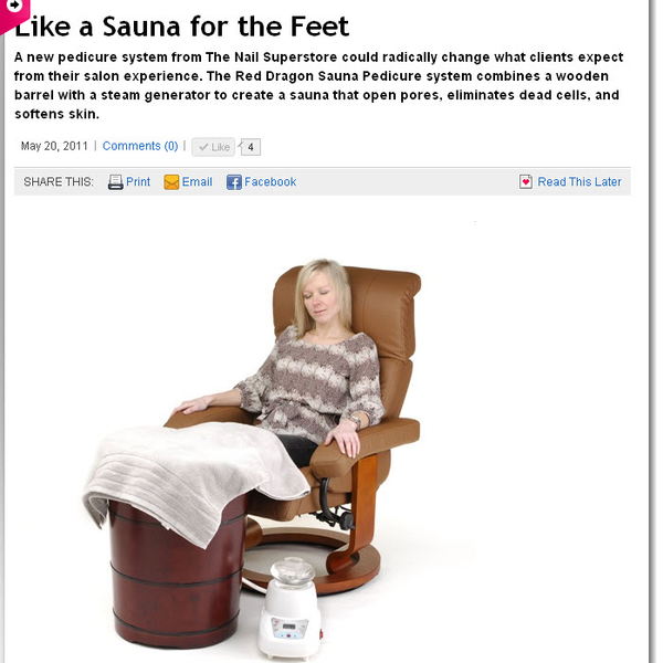 Nails Magazine - Like a Sauna for the Feet