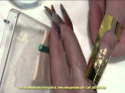 Artisan Color Acrylic Nail Powder - Mylar Nail Art Part 3