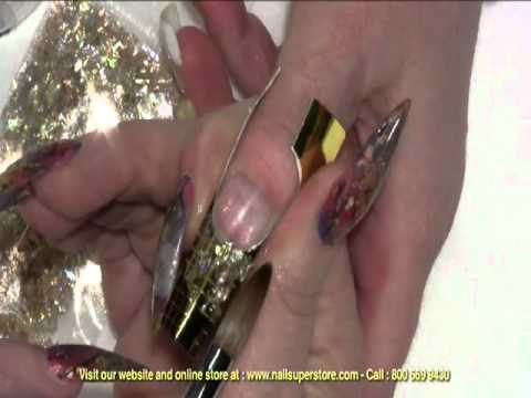 Artisan Color Acrylic Nail Powder - Mylar Nail Art Part 1