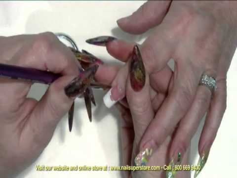 Artisan Builder Gel Nail Overlay on French Nail Tips Part 2