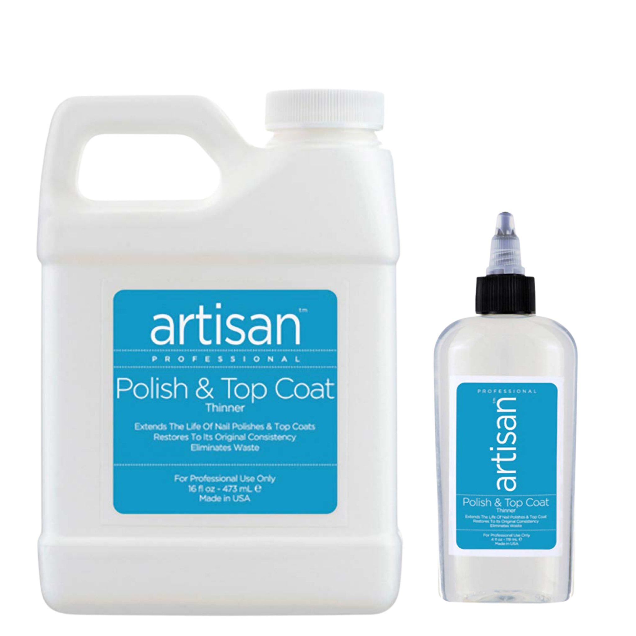 Artisan Nail Polish and Top Coat Thinner | Quickly Thin Out - Restore -  Refill Size
