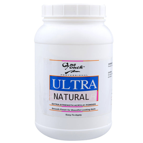 OneTouch Acrylic Nail Powder | High Impact - Amazing Retention - Natural - Jumbo Size - 5 lbs 110283 - The Nail Superstore