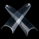 US Straight Coffin Nail Tips | Clear Color - Size #0 - #10 - 550 pcs