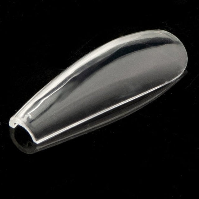 Kingdom Nail Tips Kingdom Nail Tips - Gel-X Compatible | Full Moon - Coffin Shape - Large Long - 600 Tips/15 Sizes