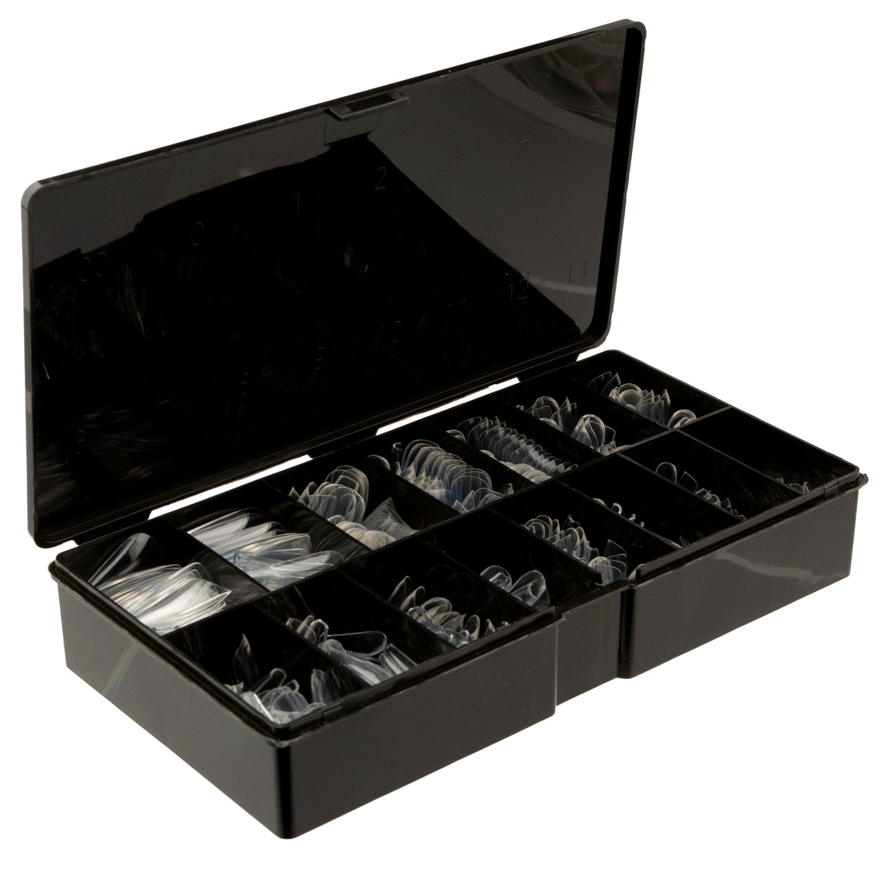 Kingdom Nail Tips Kingdom Nail Tips - Gel-X Compatible | Full Moon - Coffin Shape - Large Long - 600 Tips/15 Sizes