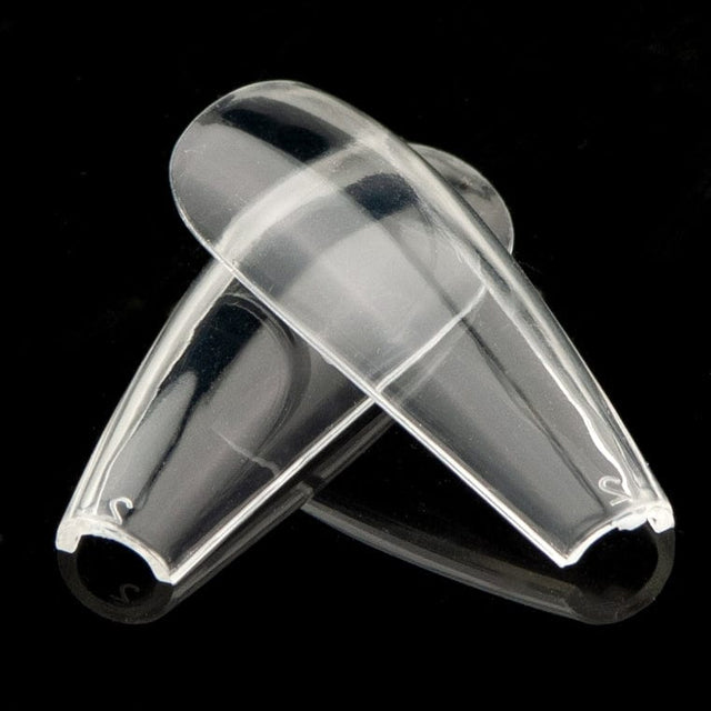 Kingdom Nail Tips Kingdom Nail Tips - Gel-X Compatible | Full Moon - Coffin Shape - Large Long - 600 Tips/15 Sizes