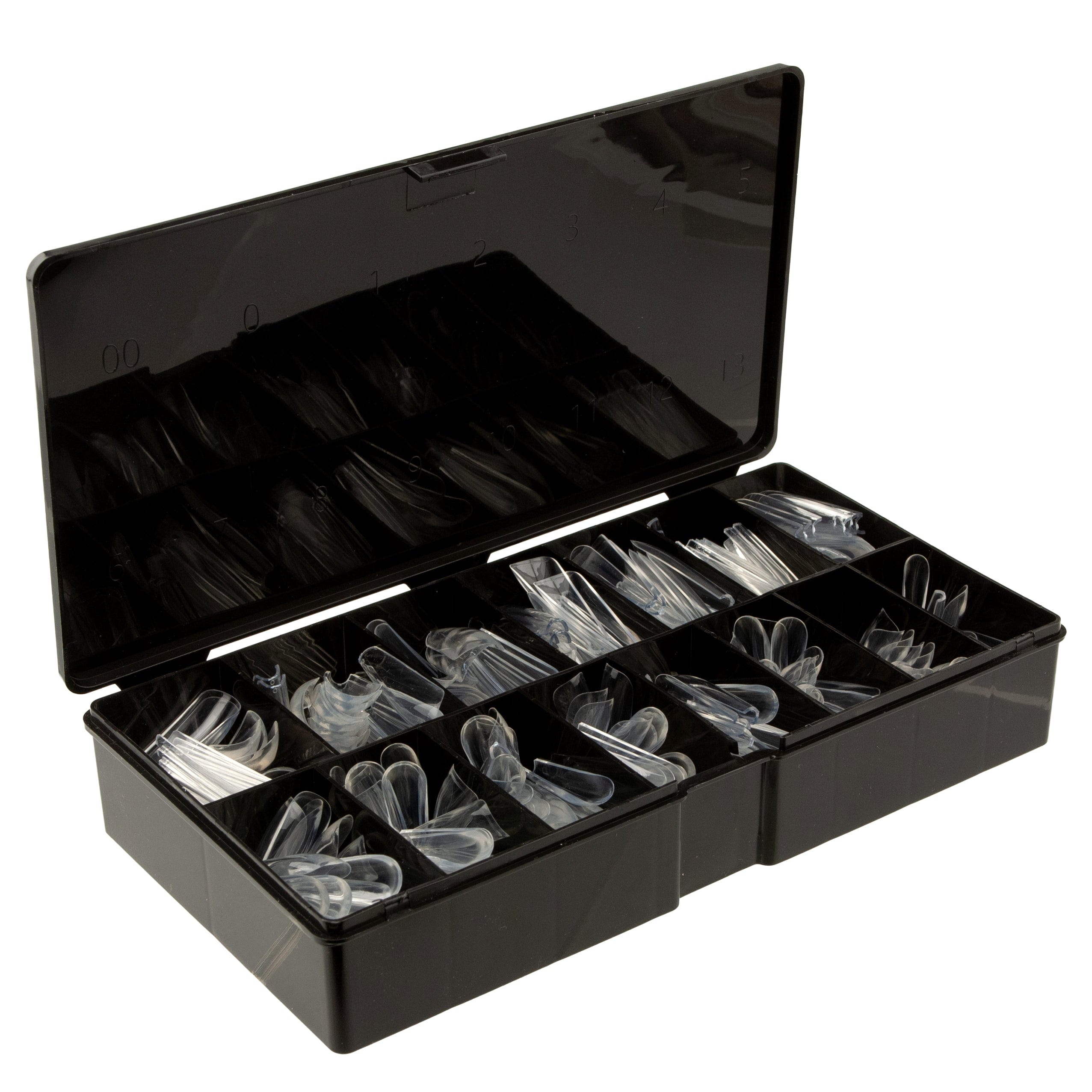 Kingdom Nail Tips Kingdom Nail Tips - Gel-X Compatible | Full Moon - Coffin Shape - XL Long - 450 Tips/15 Sizes