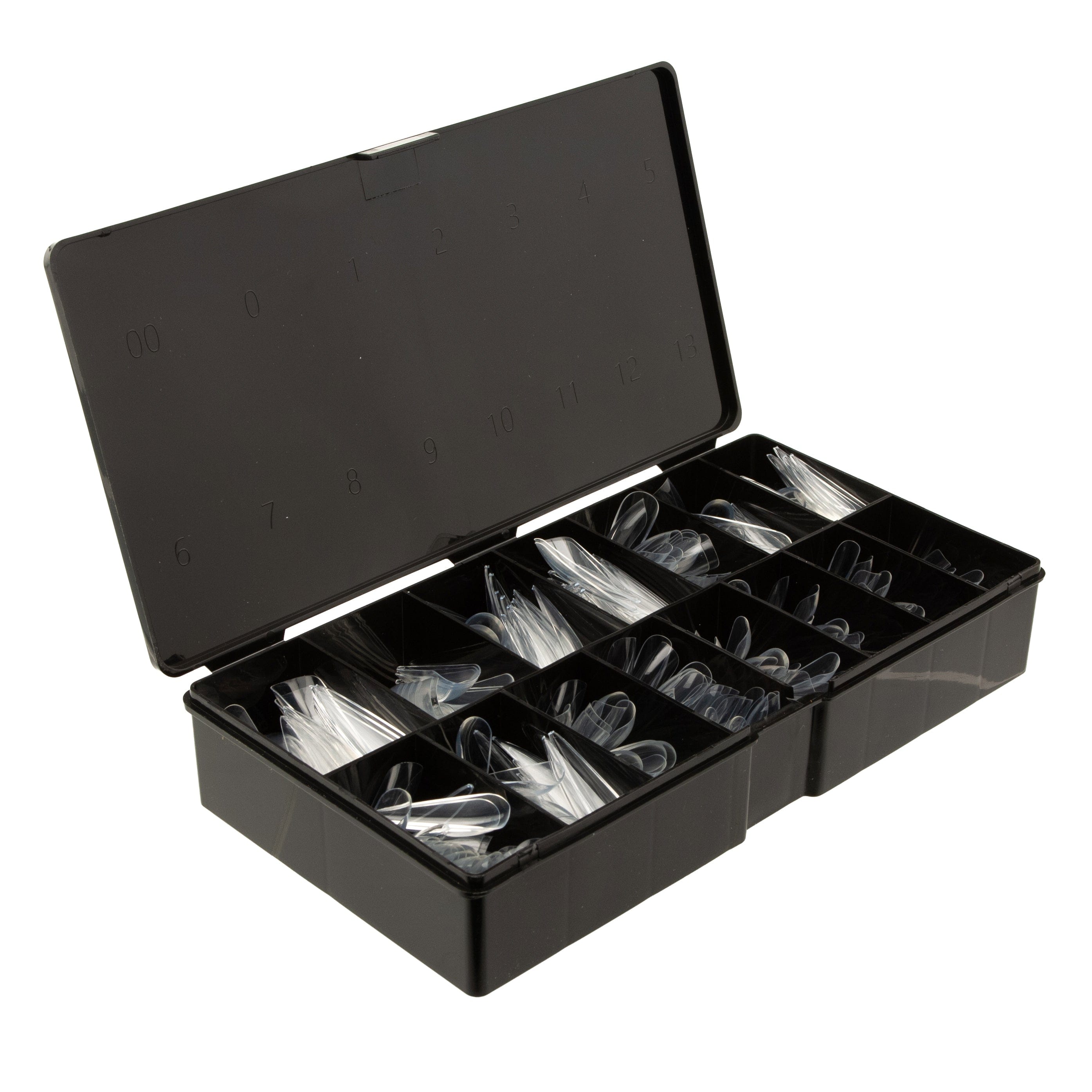 Kingdom Nail Tips Kingdom Nail Tips - Gel-X Compatible | Full Moon - Stiletto Shape - XL Long - 450 Tips/15 Sizes