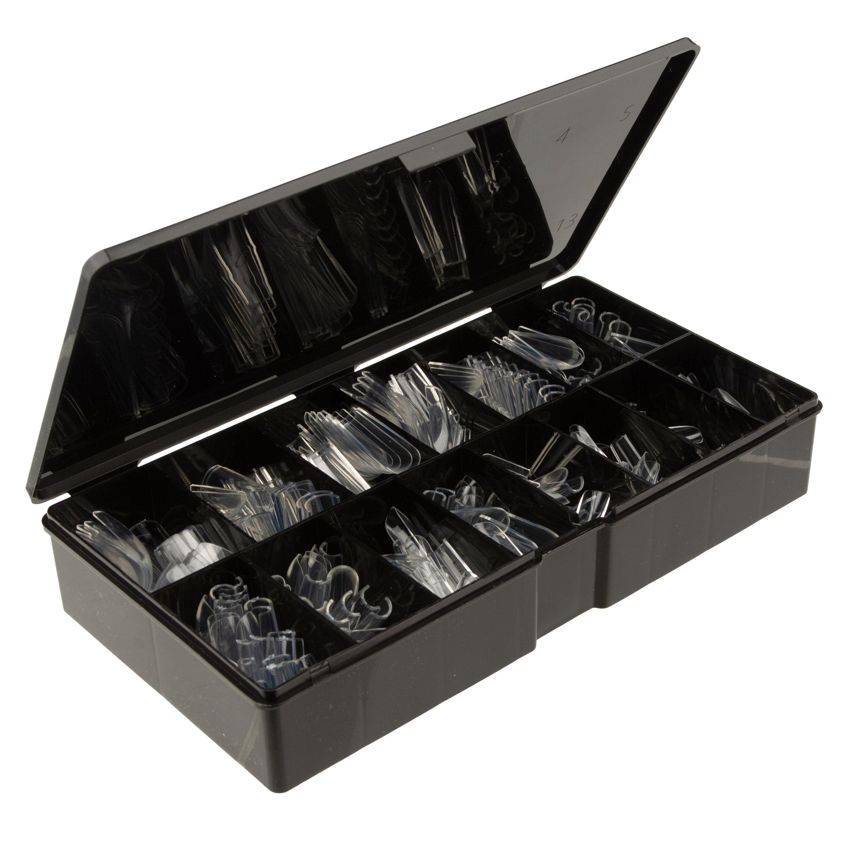 Kingdom Nail Tips Kingdom Nail Tips - Gel-X Compatible | Full Moon - Square Shape - L Long - 420 Tips/15 Sizes