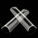 XXL Extra Long Straight Nail Tips | Crystal Clear | Size #0 - #10 - 550 pcs/box