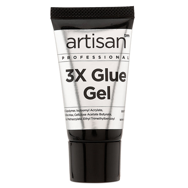Artisan Professional 3X Glue Gel tube on a white background