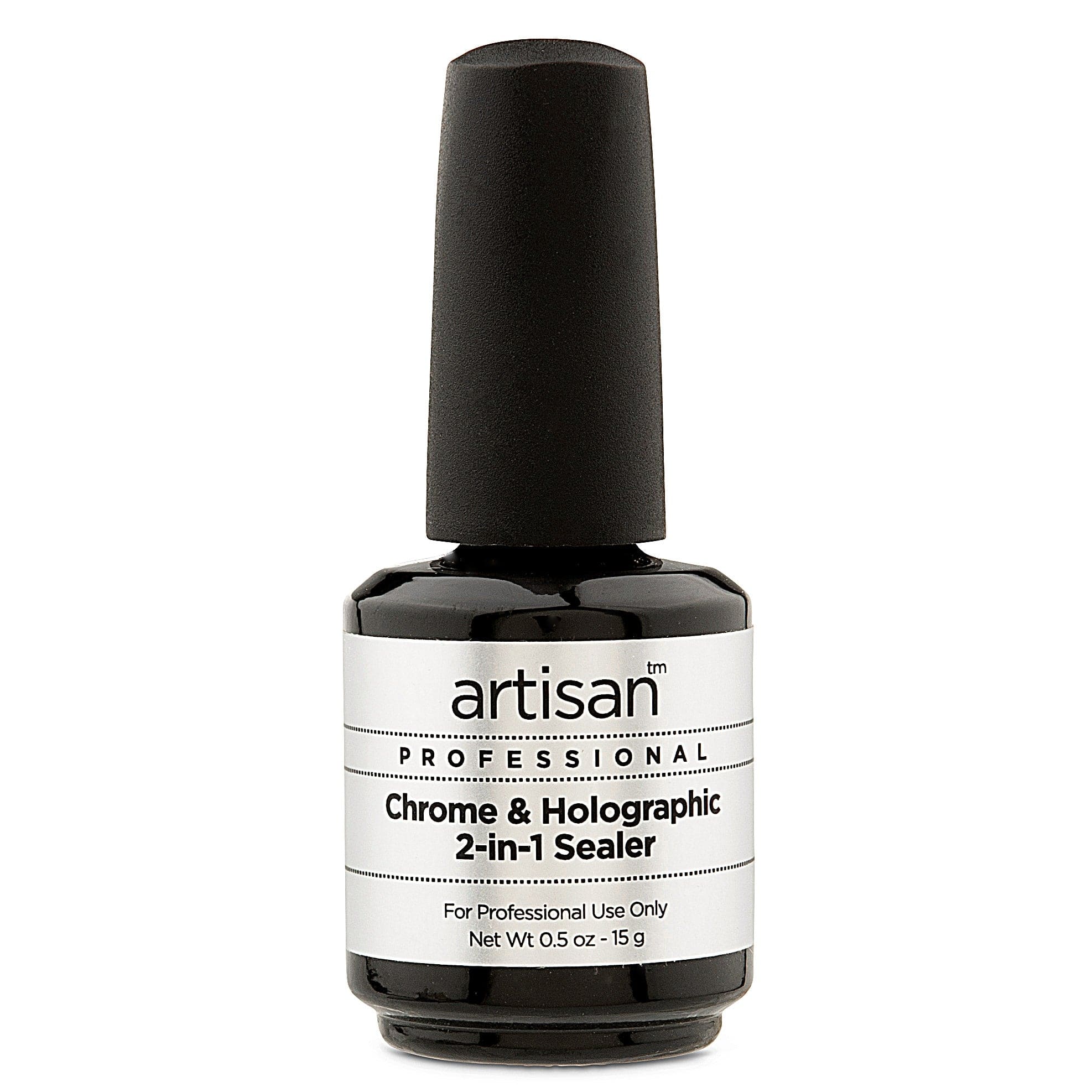 Artisan GelEfex Chrome & Holographic 2-in-1 Top & Base Coat | Seals & Intensifies Sparkle Pigments - 0.5 oz 129997 - The Nail Superstore