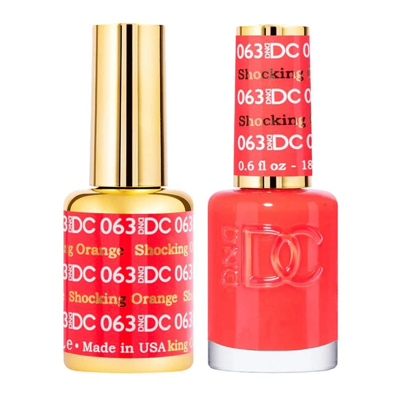 DND DC Gel Polish | Shocking Orange -