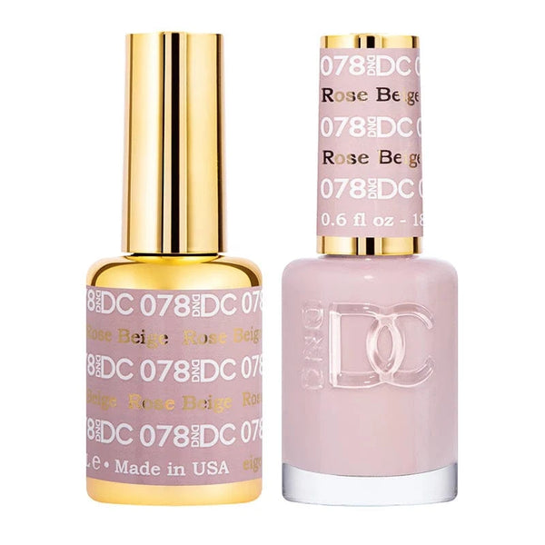 DND DC Gel Polish | Rose Beige - #078 250078 - The Nail Superstore