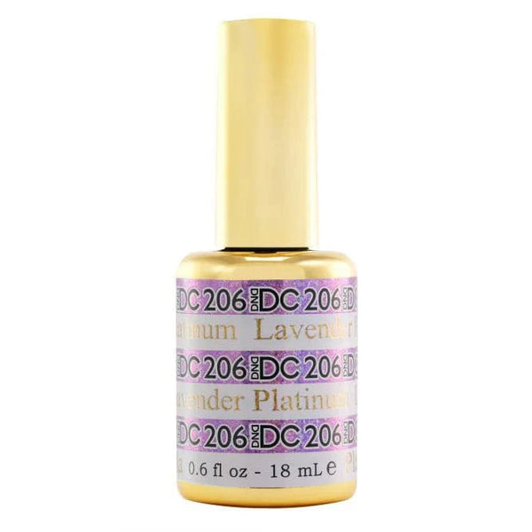 DND DC Gel Polish | Lavender Platinum - #206 250206 - The Nail Superstore