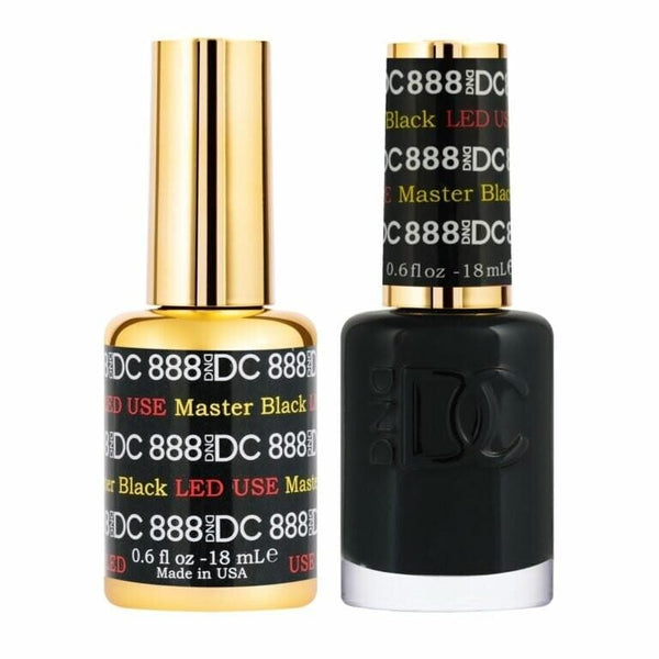 DND DC Gel Polish | Master Black #888 250888 - The Nail Superstore