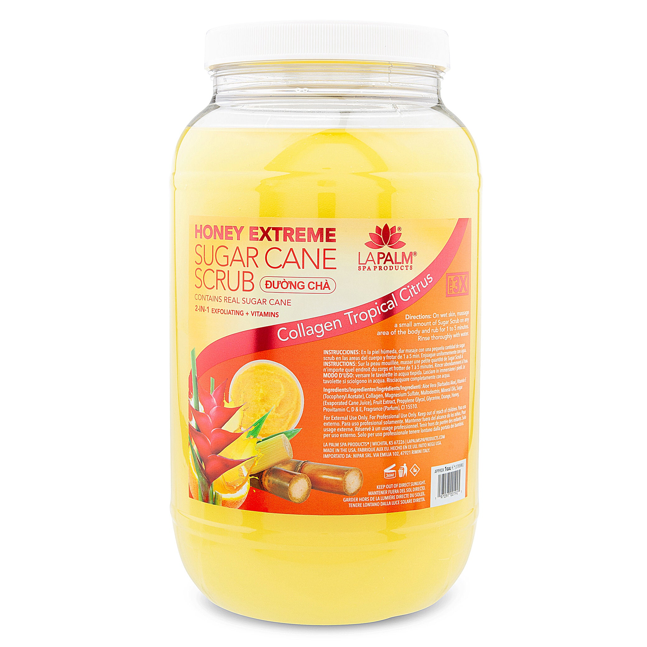 Honey Extreme Sugar Cane Scrub (2XS0038) Collagen Tropical Citrus