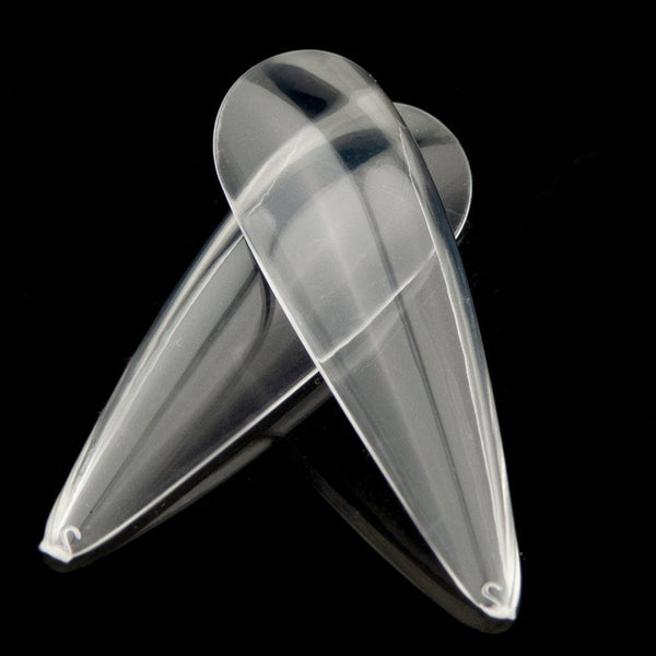 Kingdom Nail Tips - Gel-X Compatible | Full Moon - Stiletto Shape - X Long - 450 Tips/15 Sizes