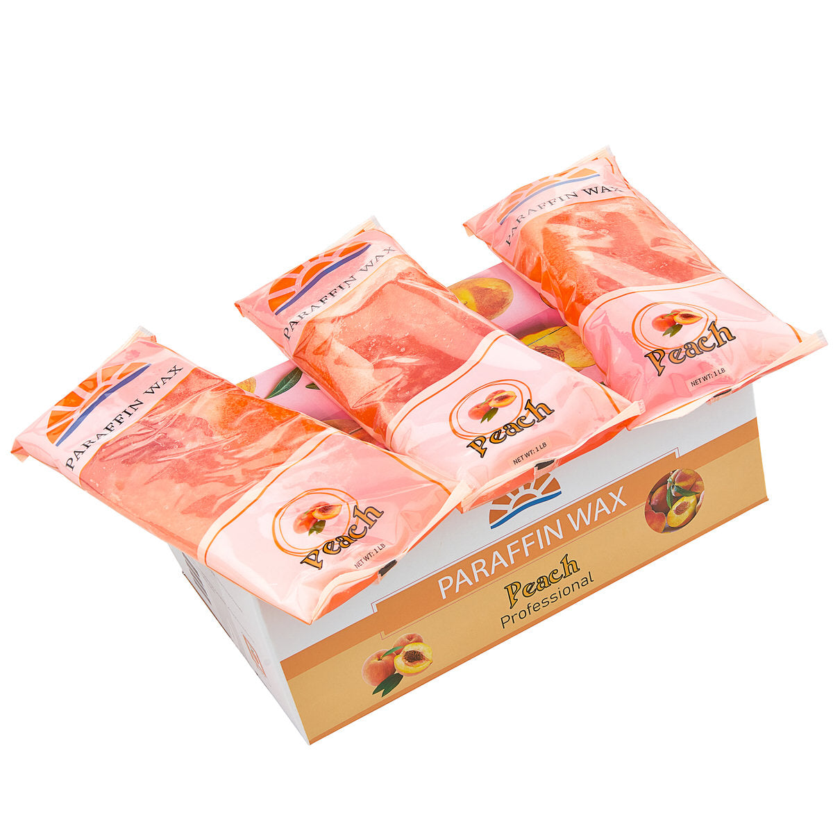 Professional Paraffin Wax Bulk 6-lbs - Peach | Refreshing, Silky Smooth Finish - Case - The Nail Superstore