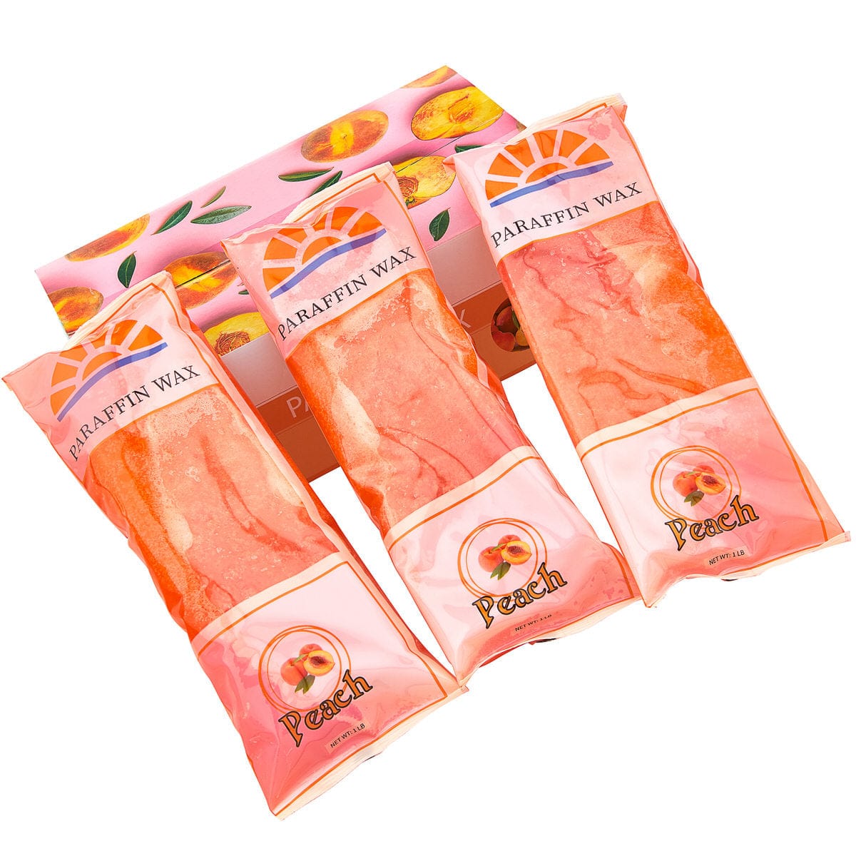 Professional Paraffin Wax Bulk 6-lbs - Peach | Refreshing, Silky Smooth Finish - Case 310009 - The Nail Superstore