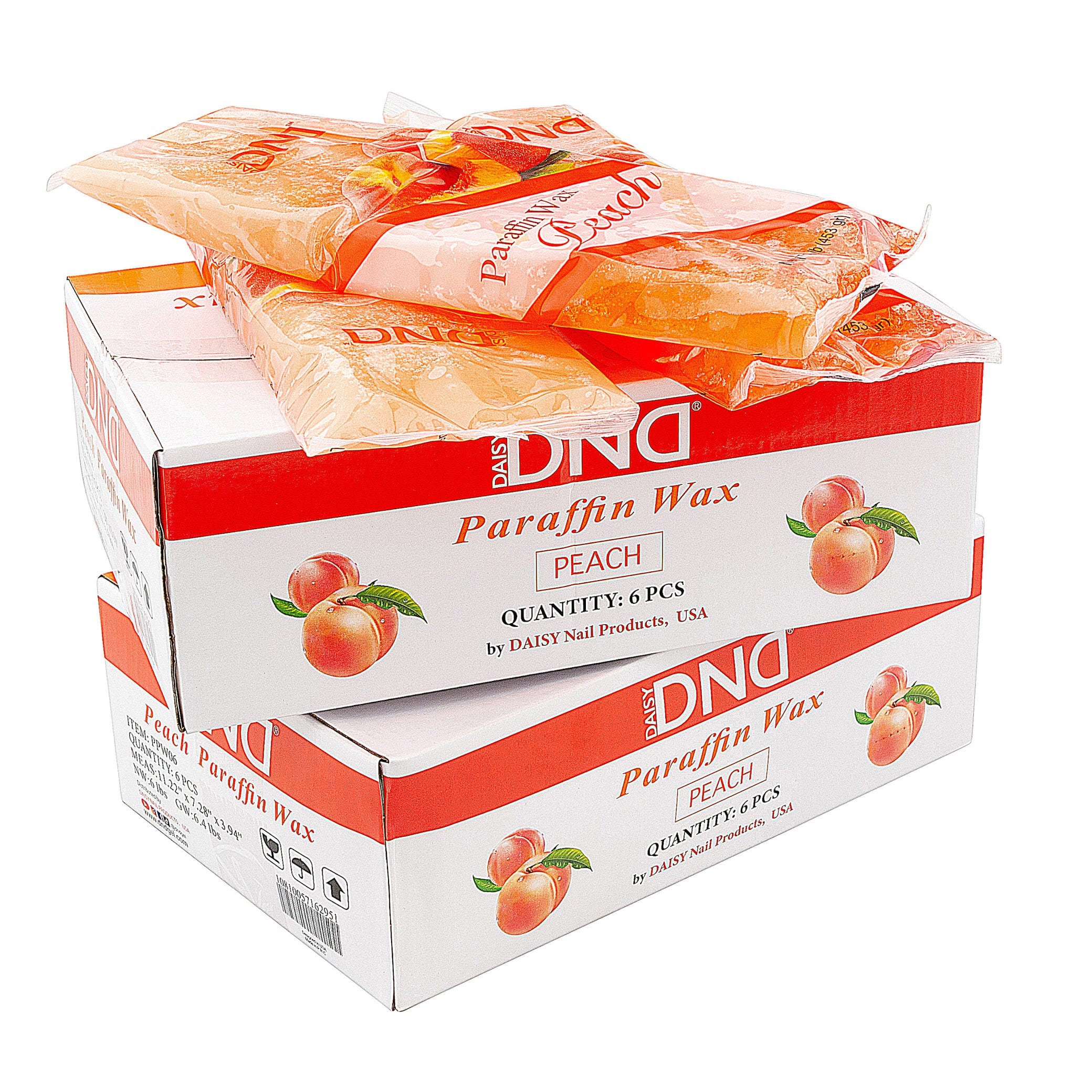 DND Premium Paraffin Wax | Peach Scent - 6 lbs | The Nail Superstore